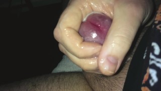Vocal Guy Moaning and Groaning As Cock Sprays Massive Load