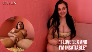Ersties – Curvy Babe Rides a Dildo Till She Bursts