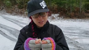 Winter time Public Tampon Insertion – Plastic Applicator